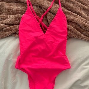 Neon Pink Tiger Mist Body Suit